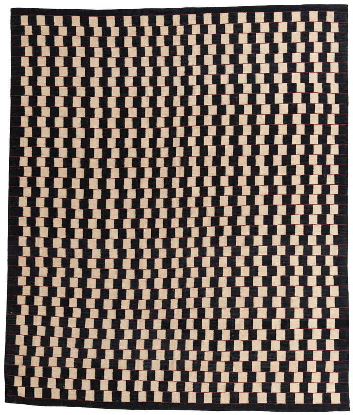 8' 3 x 9' 9 Hand Woven Kilim Modern Wool Rug