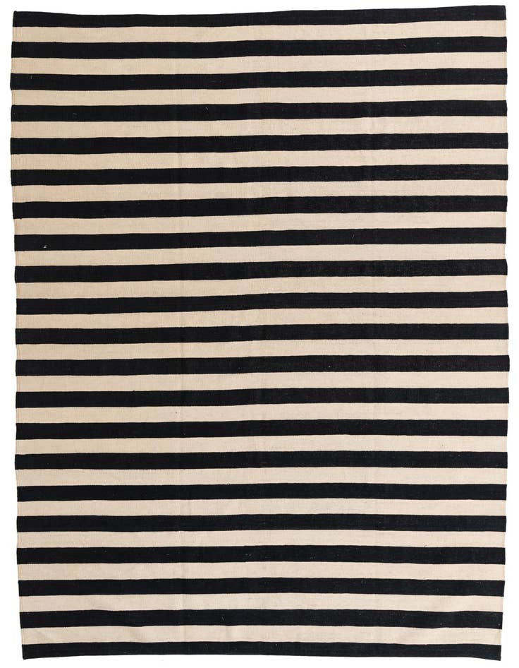 Detail image of 6' 9 x 9' 8 Hand Woven Kilim Modern Wool Rug