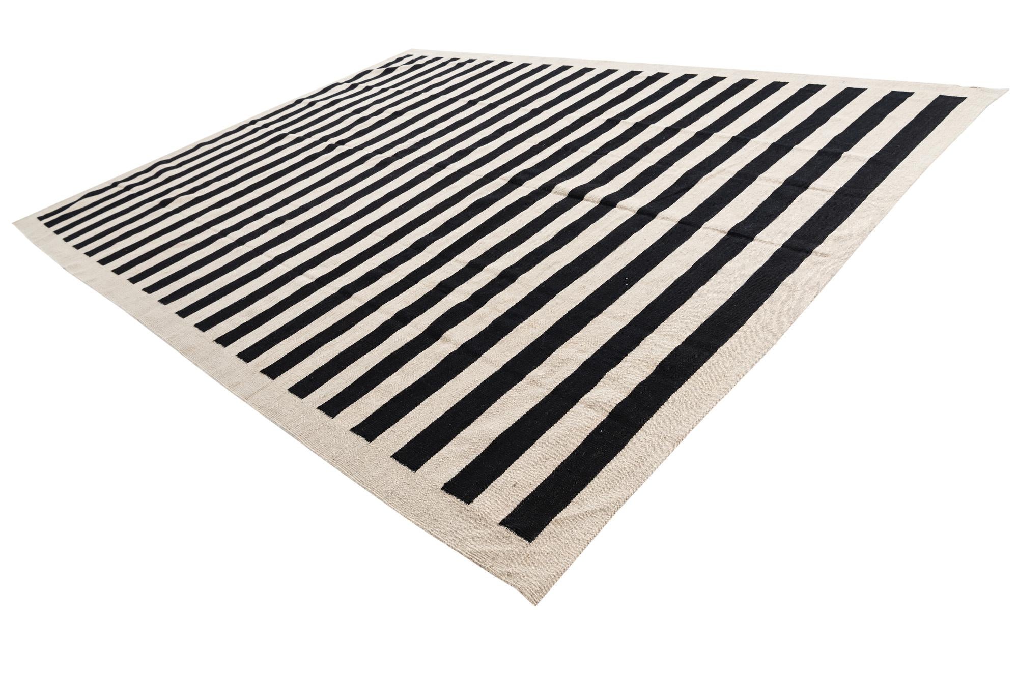 8' 3 x 11' Hand Woven Kilim Modern Wool Rug