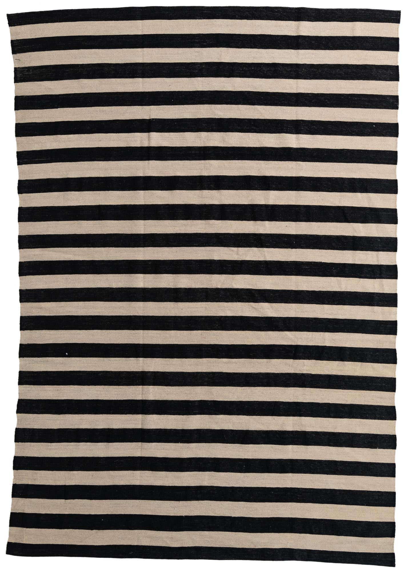 6' 7 x 9' 7 Hand Woven Kilim Modern Wool Rug