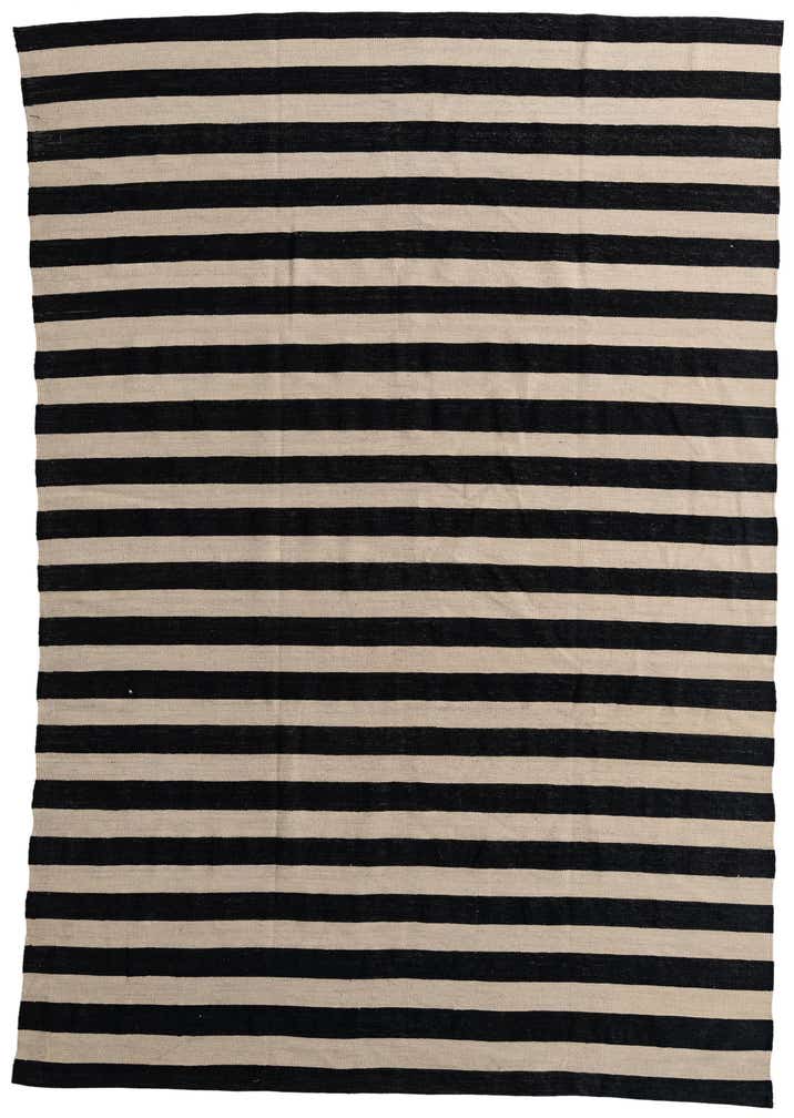 6' 7 x 9' 7 Hand Woven Kilim Modern Wool Rug