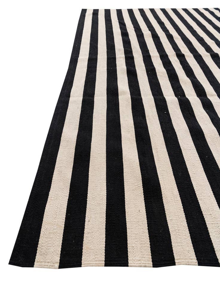 Detail image of 6' 7 x 9' 9  Hand Woven Kilim Modern Wool Rug