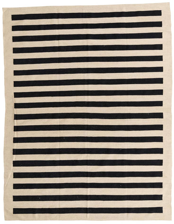 Detail image of 6' 6 x 9' 9 Hand Woven Kilim Modern Wool Rug