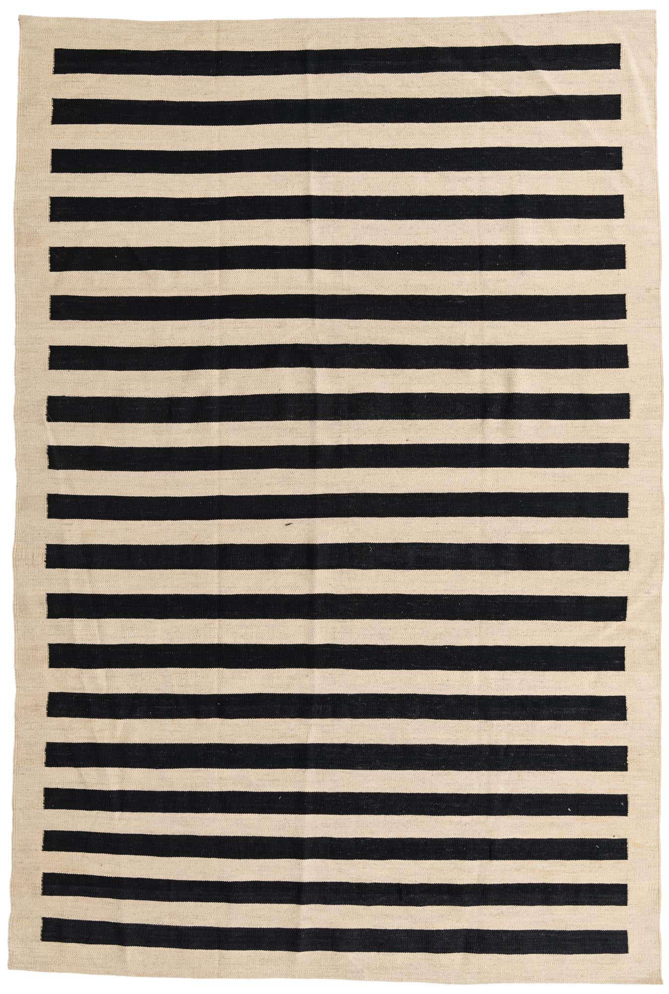 6' 8 x 9' 10 Hand Woven Kilim Modern Wool Rug