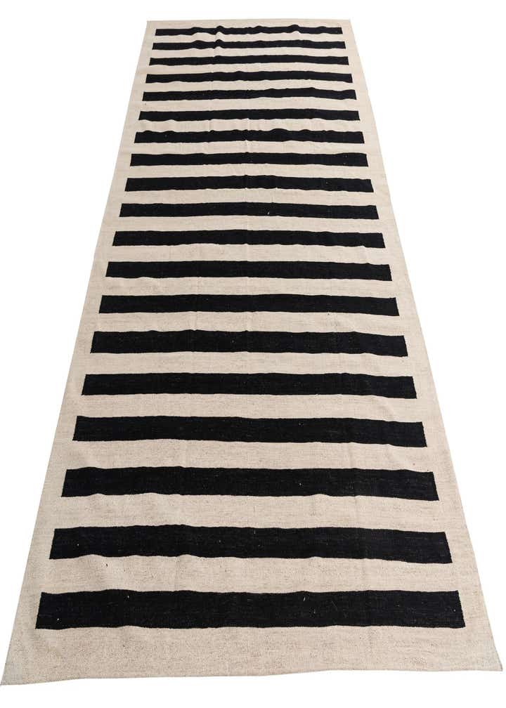 6' 6 x 9' 8 Hand Woven Kilim Modern Wool Rug