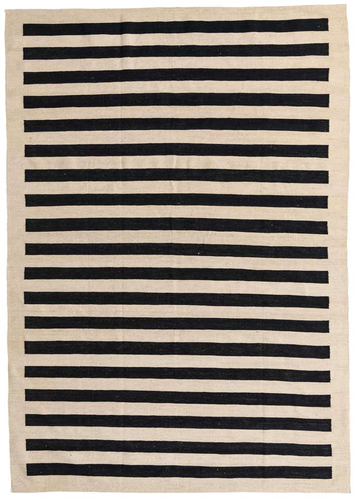 6' 6 x 9' 8 Hand Woven Kilim Modern Wool Rug