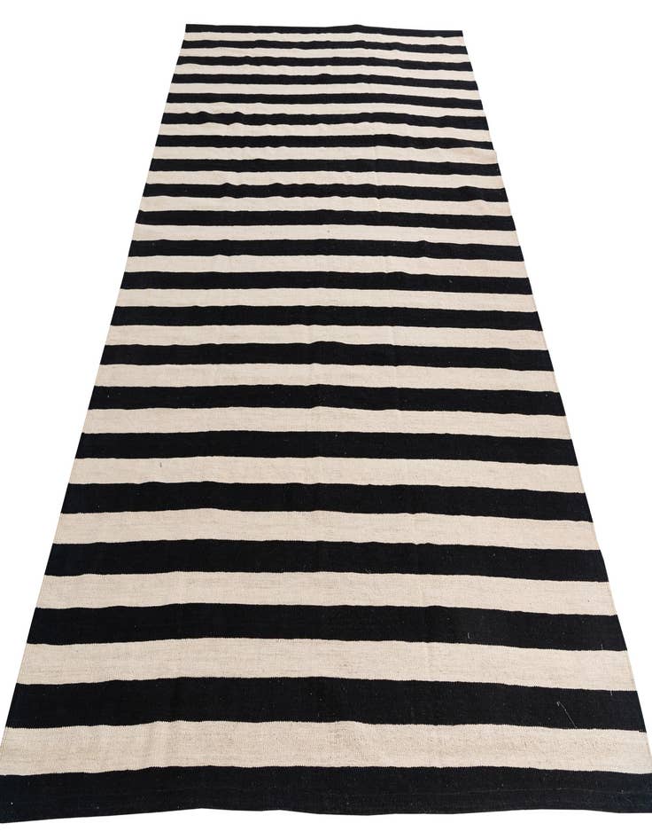 Detail image of 6' 9 x 9' 8  Hand Woven Kilim Modern Wool Rug