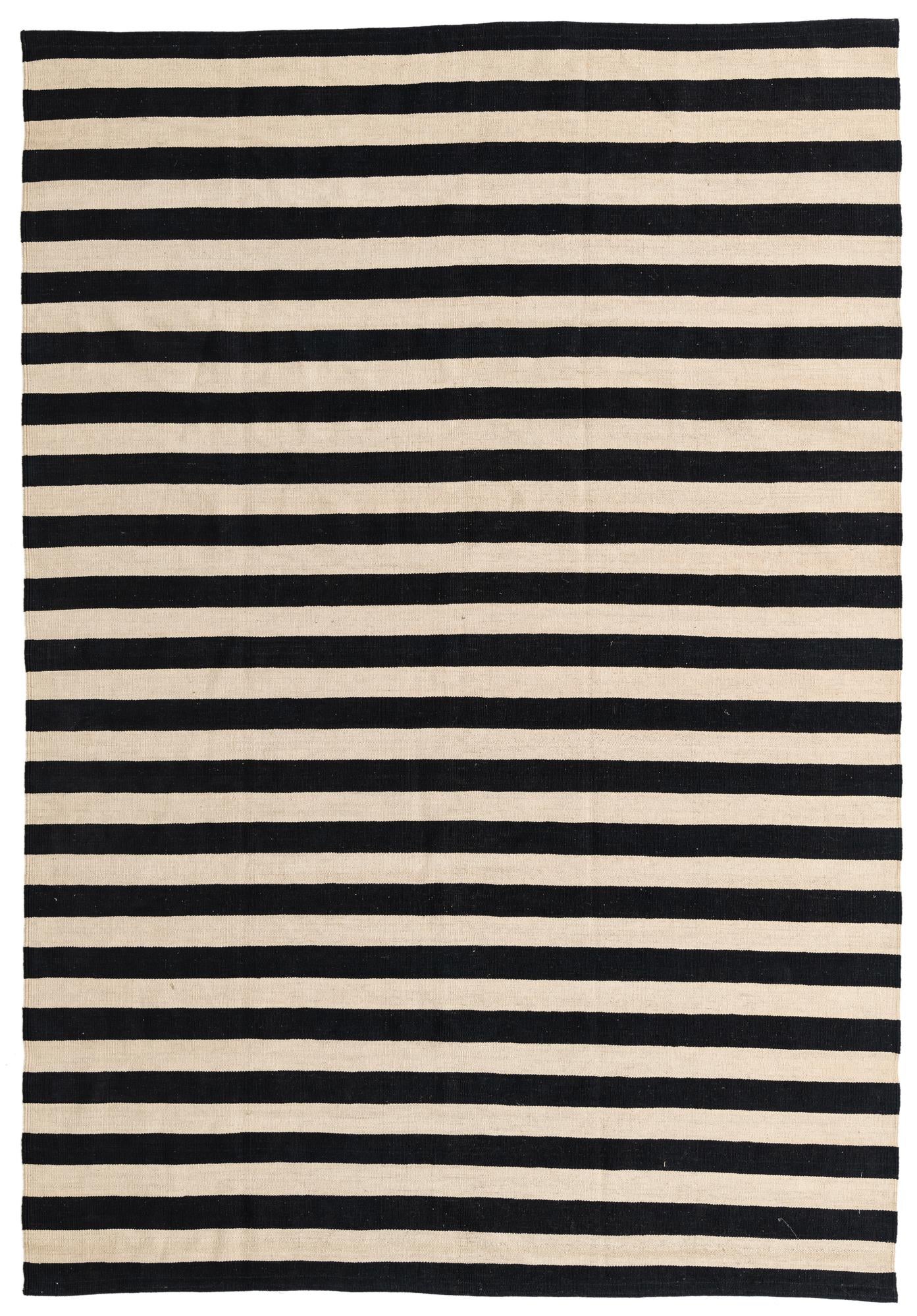 6' 9 x 9' 8 Hand Woven Kilim Modern Wool Rug