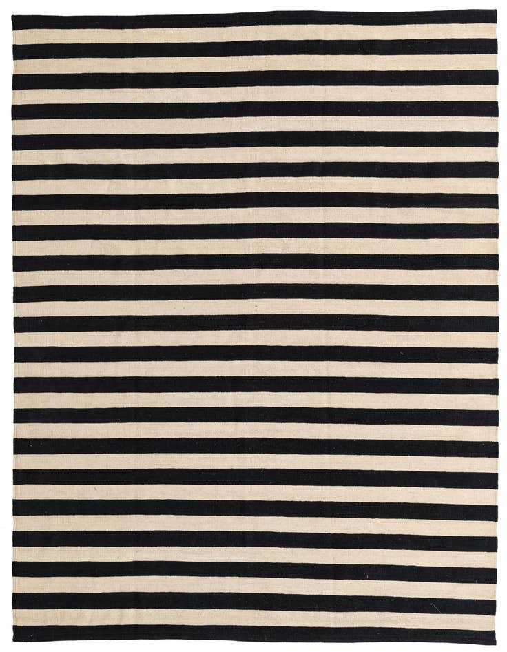 Detail image of 6' 9 x 9' 8 Hand Woven Kilim Modern Wool Rug