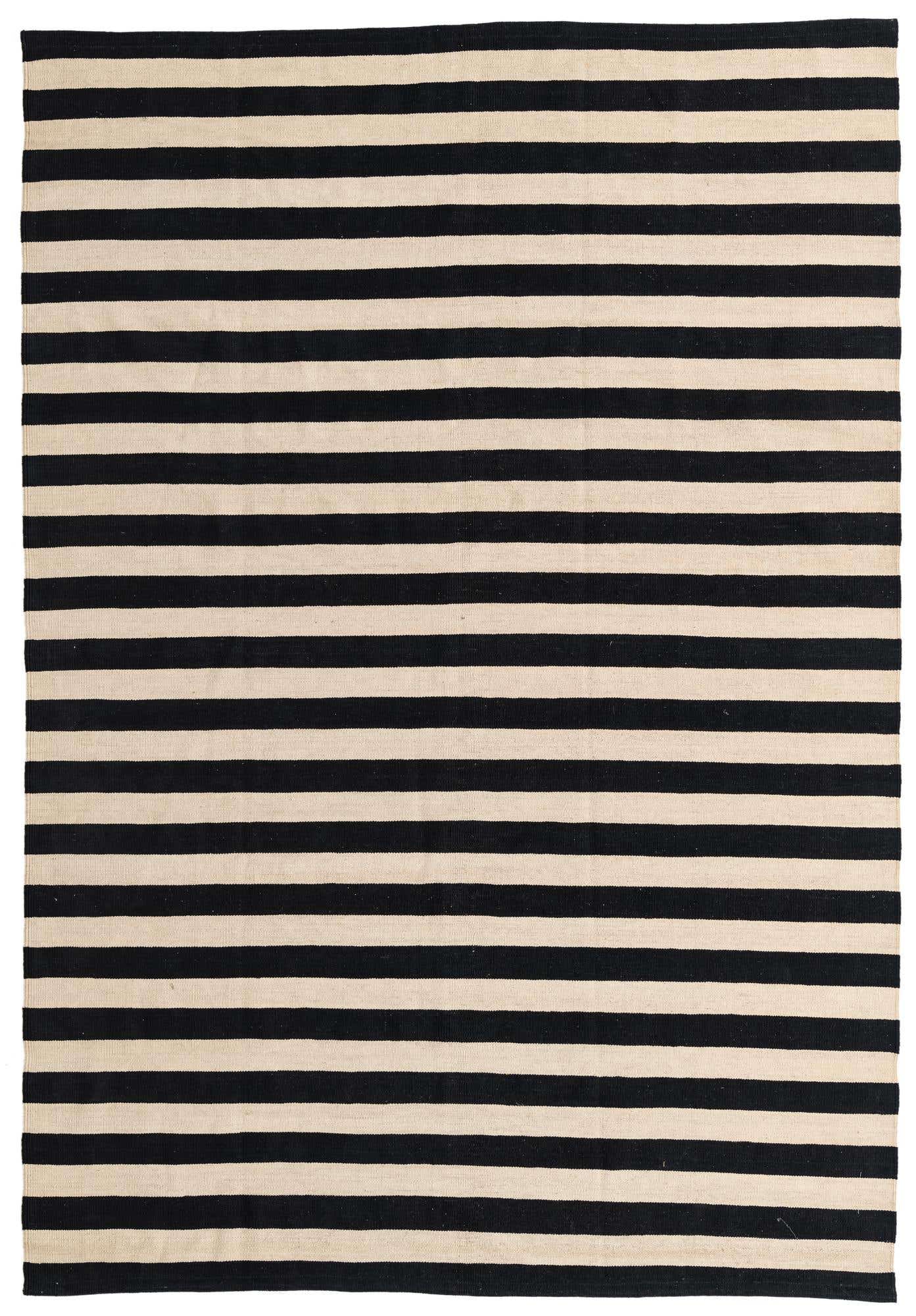 6' 9 x 9' 8 Hand Woven Kilim Modern Wool Rug