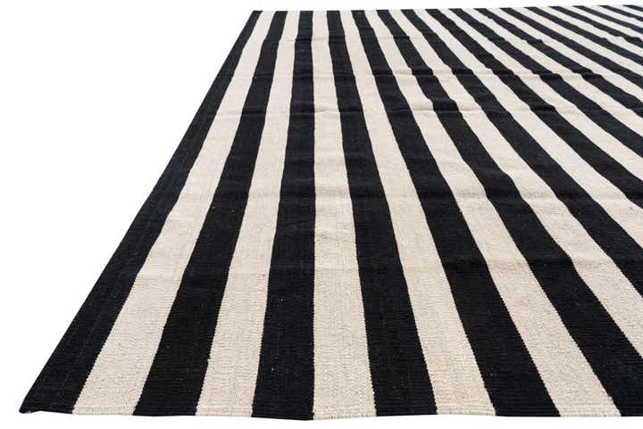 8' 4 x 9' 9 Hand Woven Kilim Modern Wool Rug