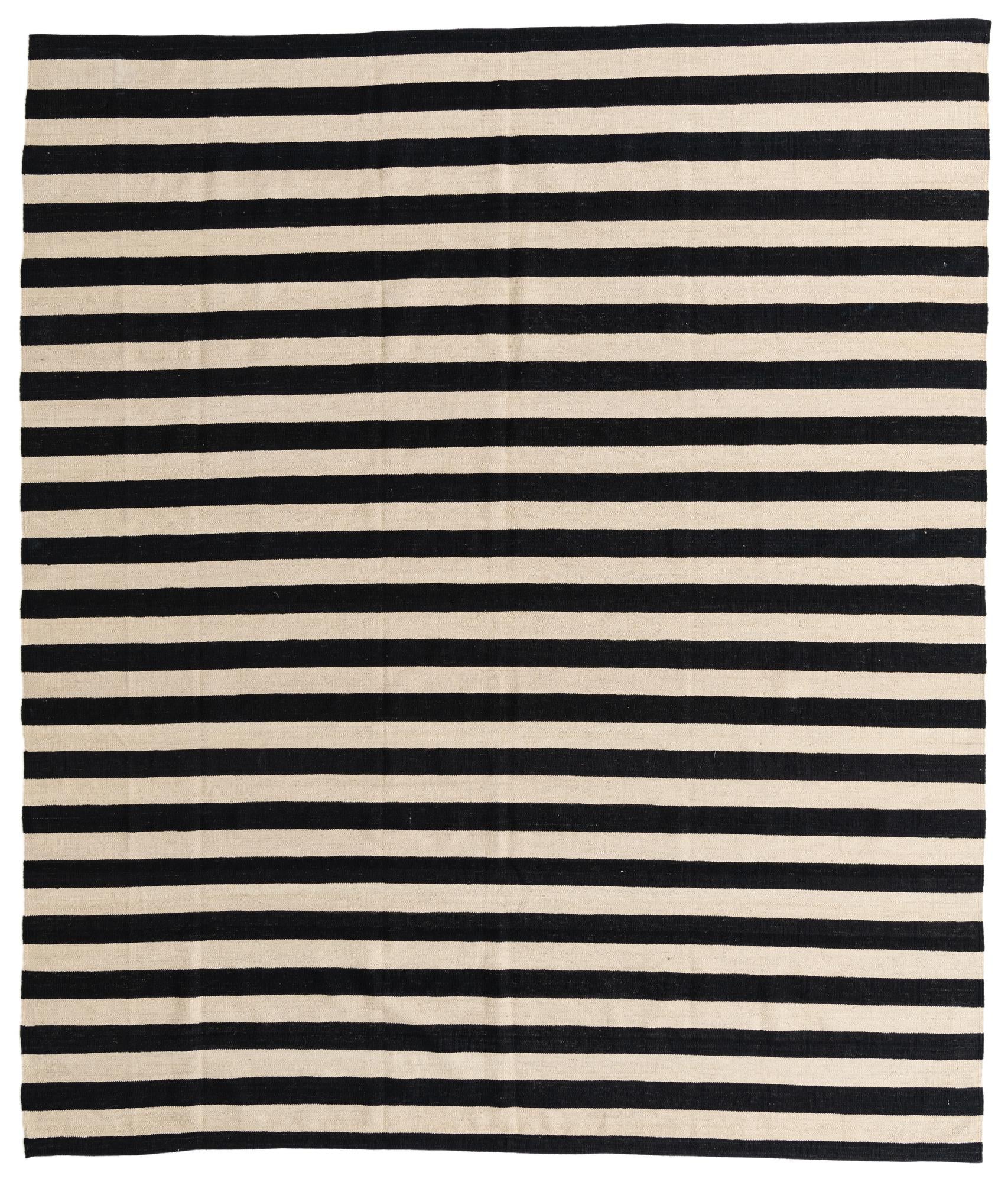 8' 4 x 9' 9 Hand Woven Kilim Modern Wool Rug