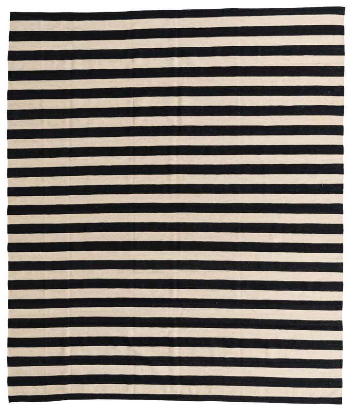 8' 4 x 9' 9 Hand Woven Kilim Modern Wool Rug