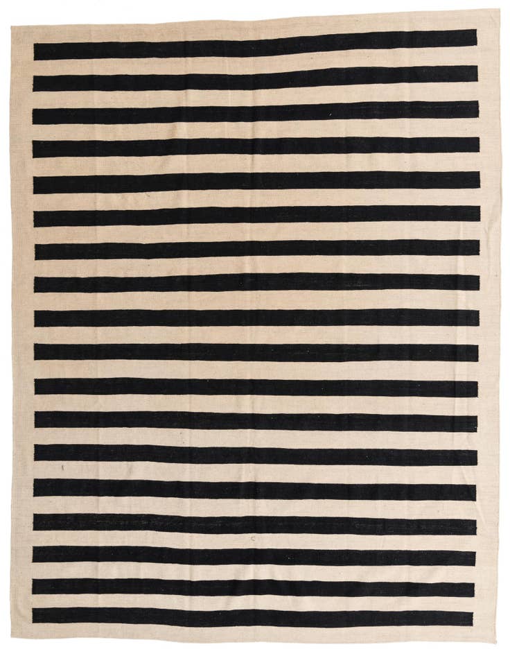 Detail image of 8' 4 x 9' 8 Hand Woven Kilim Modern Wool Rug