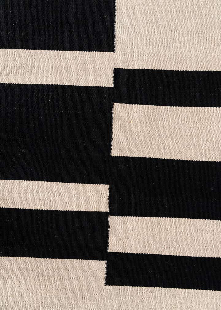 6' 9 x 9' 8 Hand Woven Kilim Modern Wool Rug