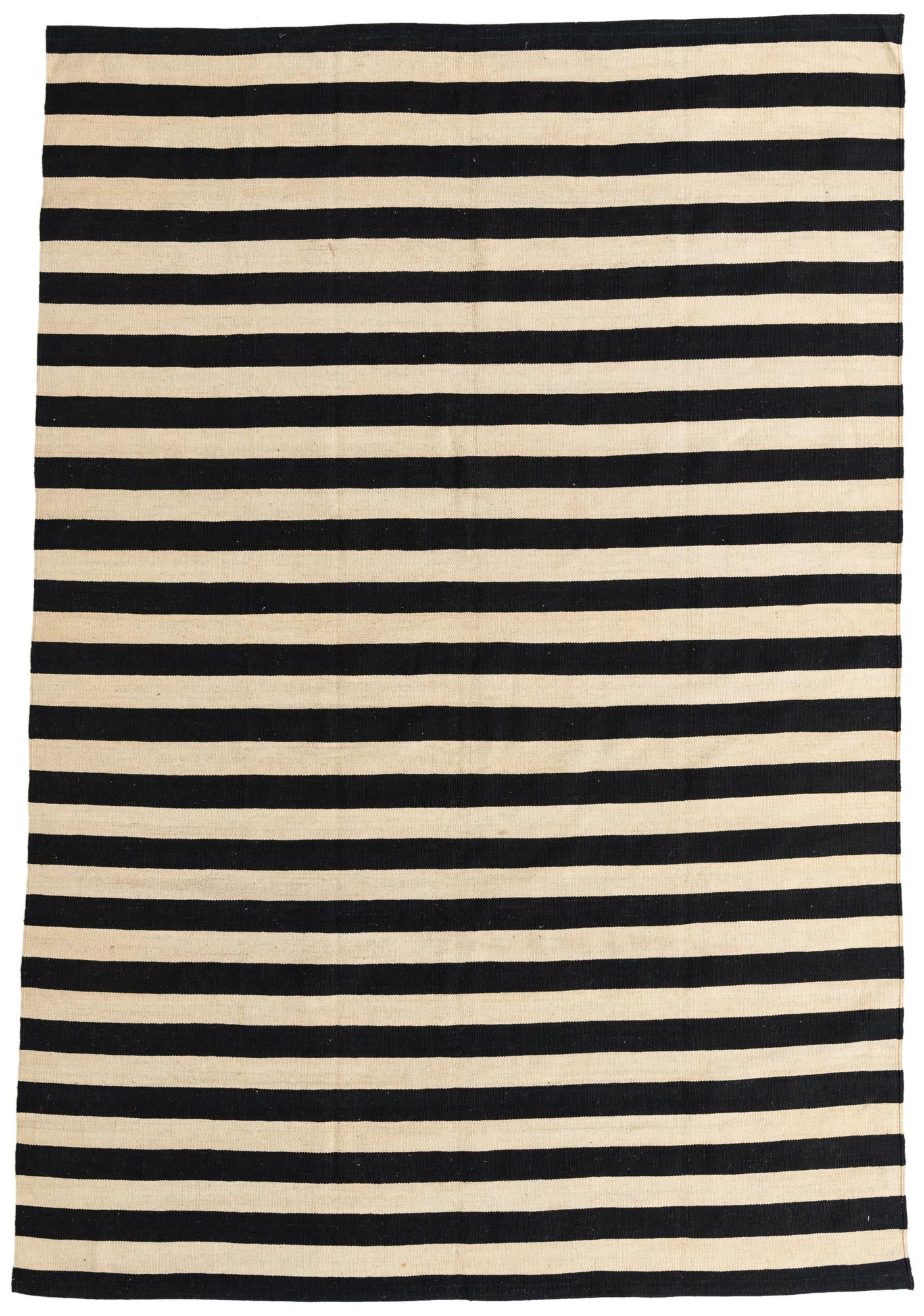 6' 9 x 9' 9 Hand Woven Kilim Modern Wool Rug