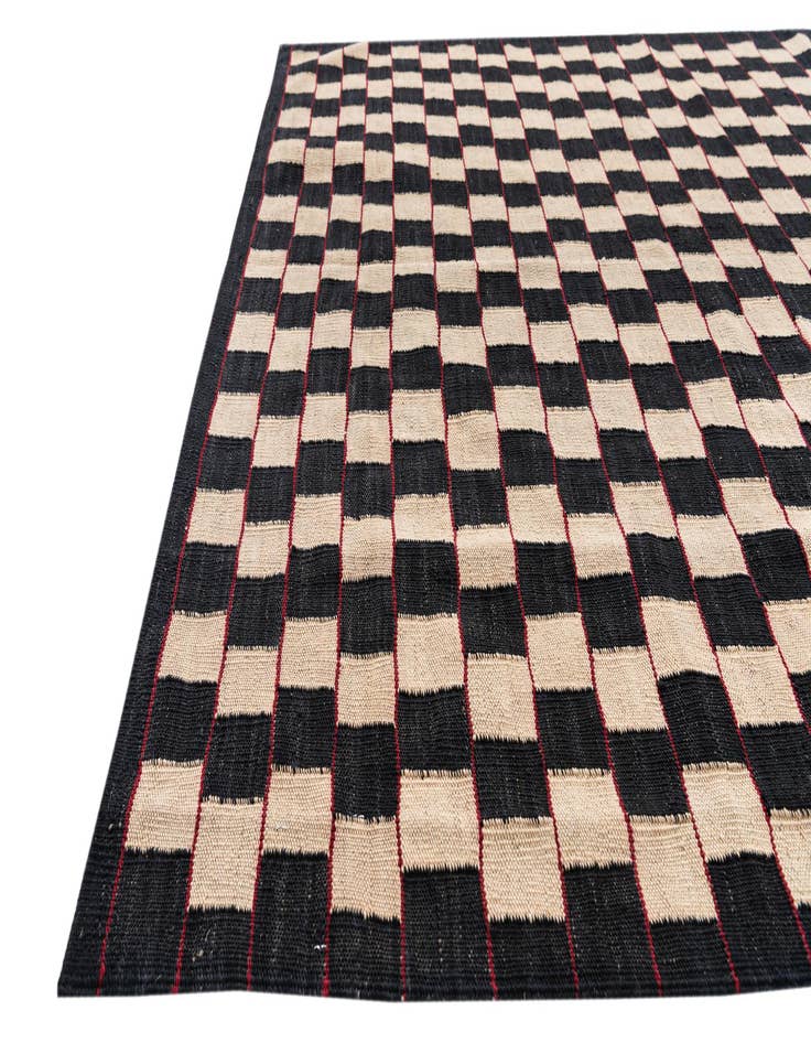 Detail image of 5' x 6' 3  Hand Woven Kilim Modern Wool Rug