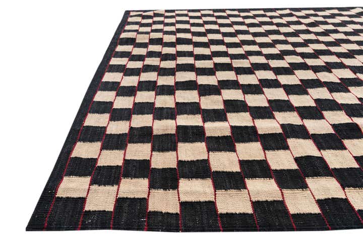 5' x 6' 3 Hand Woven Kilim Modern Wool Rug