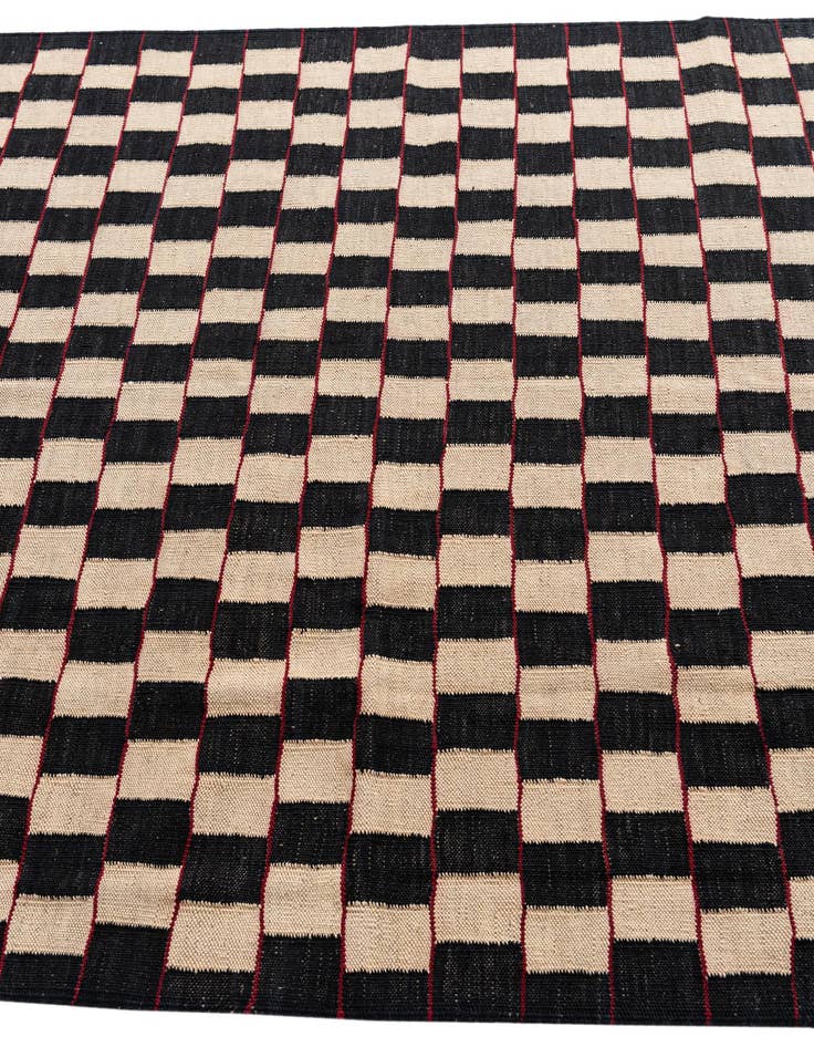 Detail image of 5' x 6' 3  Hand Woven Kilim Modern Wool Rug
