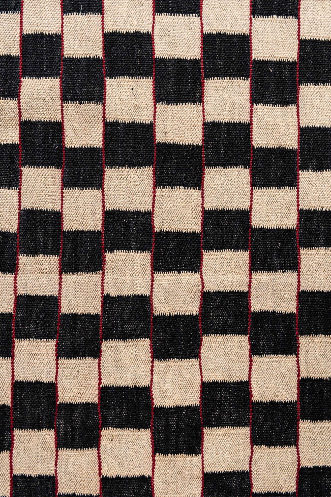 5' x 6' 3 Hand Woven Kilim Modern Wool Rug