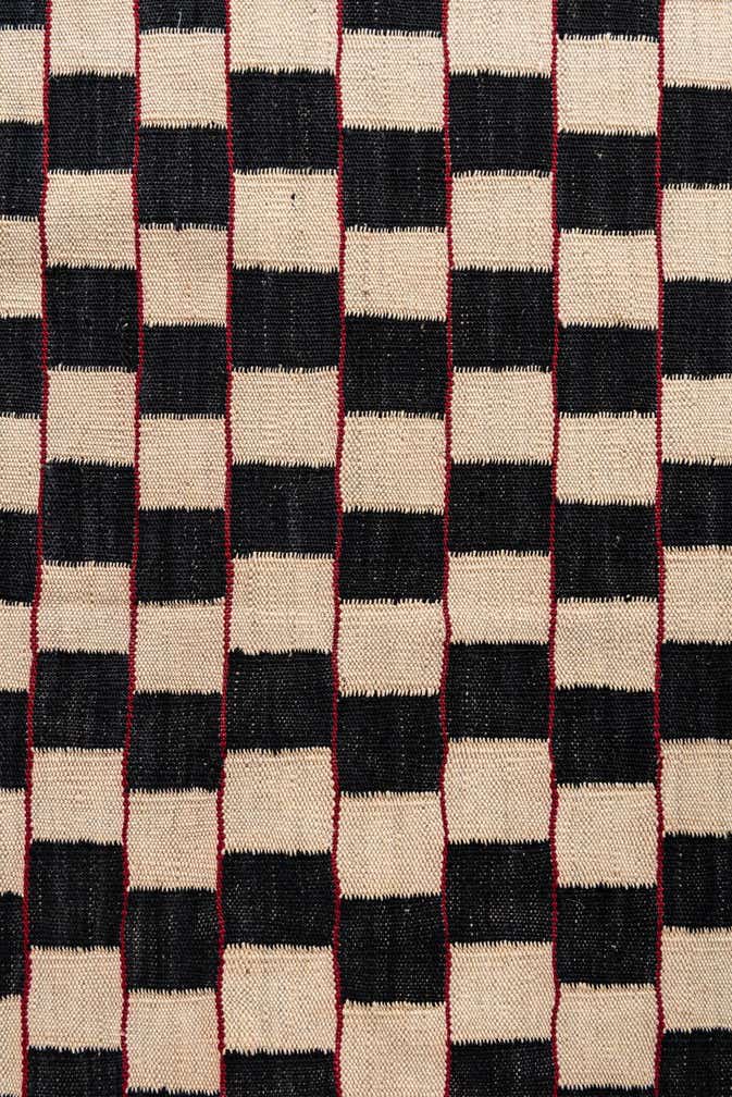 5' x 6' 3 Hand Woven Kilim Modern Wool Rug