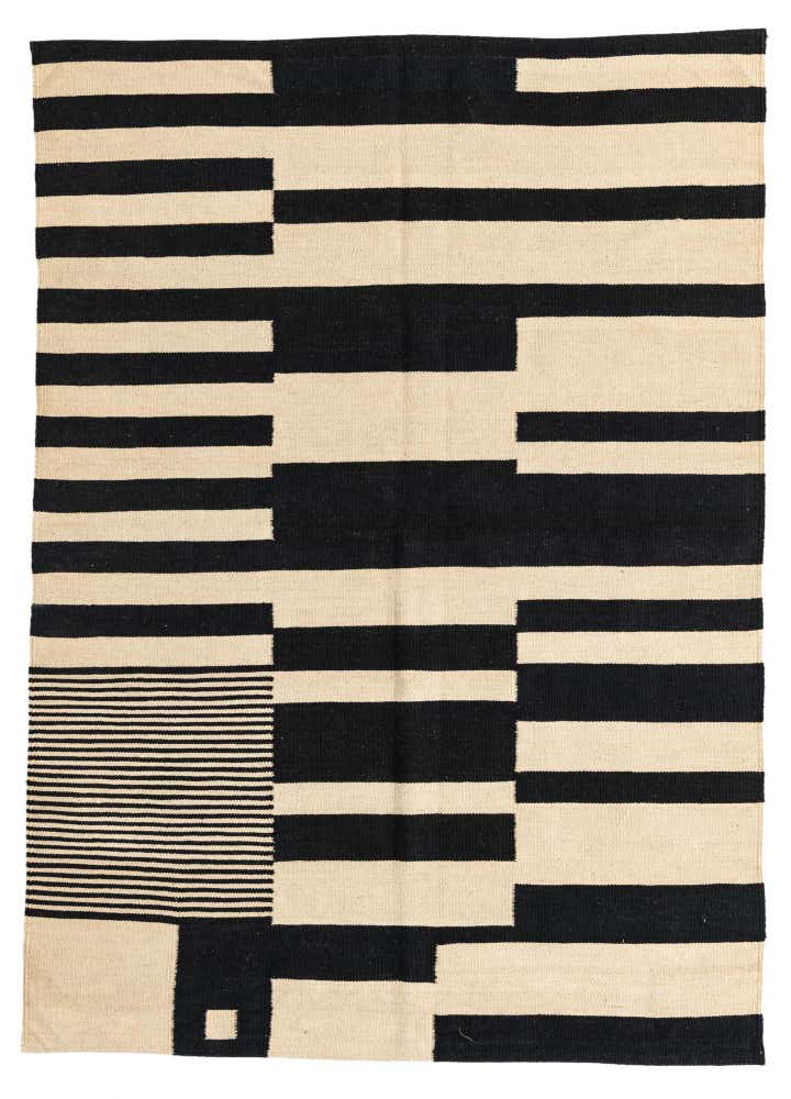 4' 7 x 6' 5 Hand Woven Kilim Modern Wool Rug