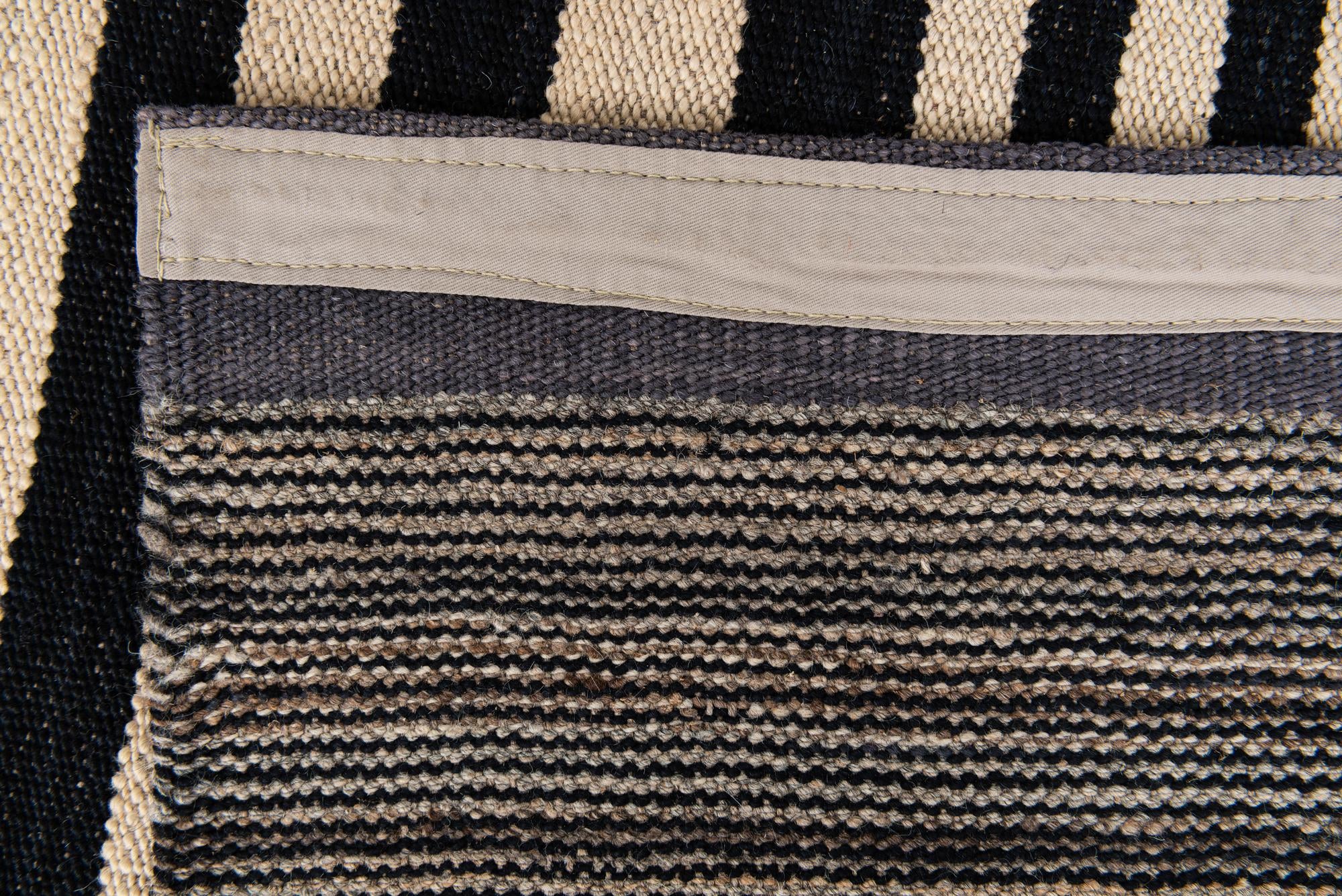 4' 8 x 6' 3 Hand Woven Kilim Modern Wool Rug