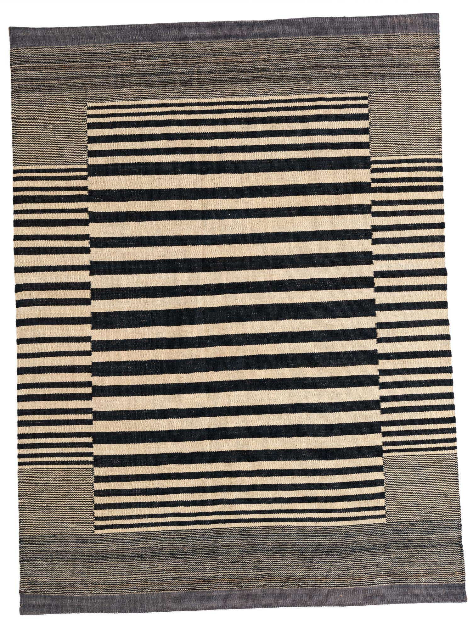 4' 8 x 6' 3 Hand Woven Kilim Modern Wool Rug