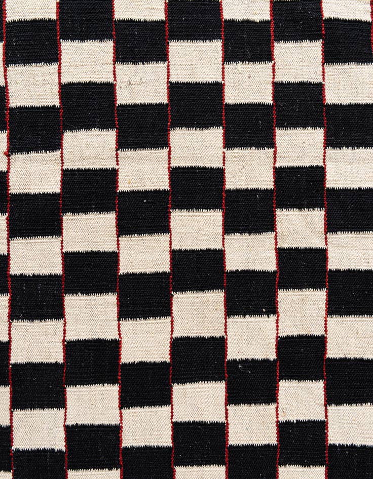 Detail image of 4' 5 x 6'  Hand Woven Kilim Modern Wool Rug