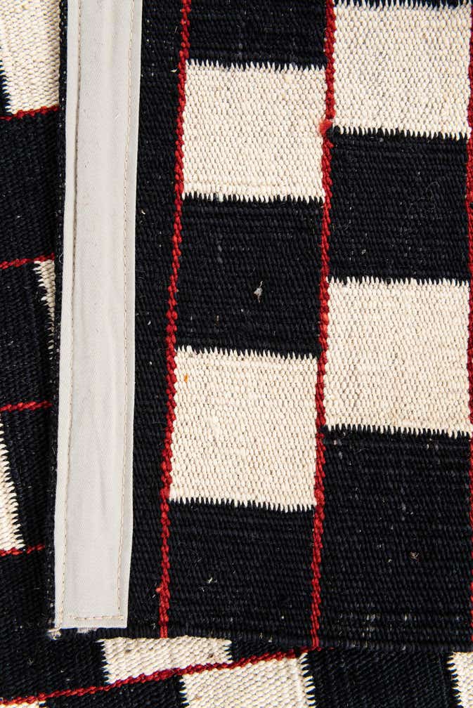 4' 5 x 6' Hand Woven Kilim Modern Wool Rug