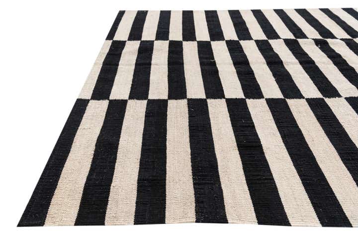 4' 2 x 5' 10 Hand Woven Kilim Modern Wool Rug