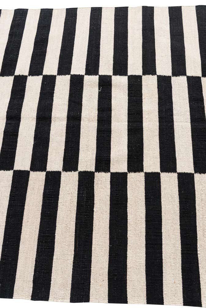 4' 2 x 5' 10 Hand Woven Kilim Modern Wool Rug