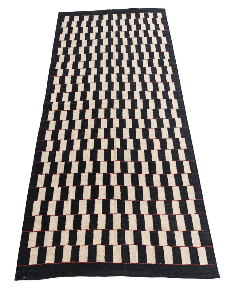 Detail image of 5' x 6' 3  Hand Woven Kilim Modern Wool Rug