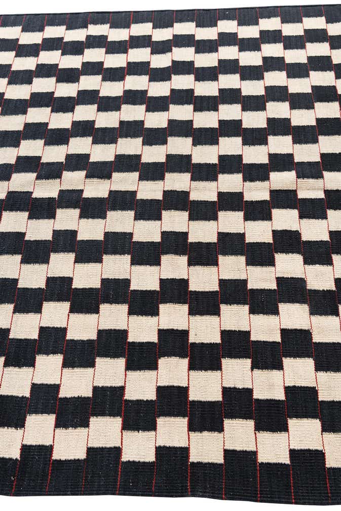 5' x 6' 3 Hand Woven Kilim Modern Wool Rug