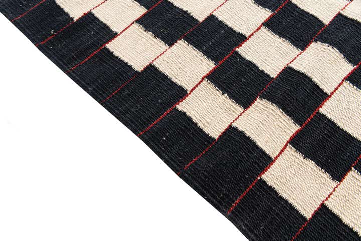 5' x 6' 3 Hand Woven Kilim Modern Wool Rug