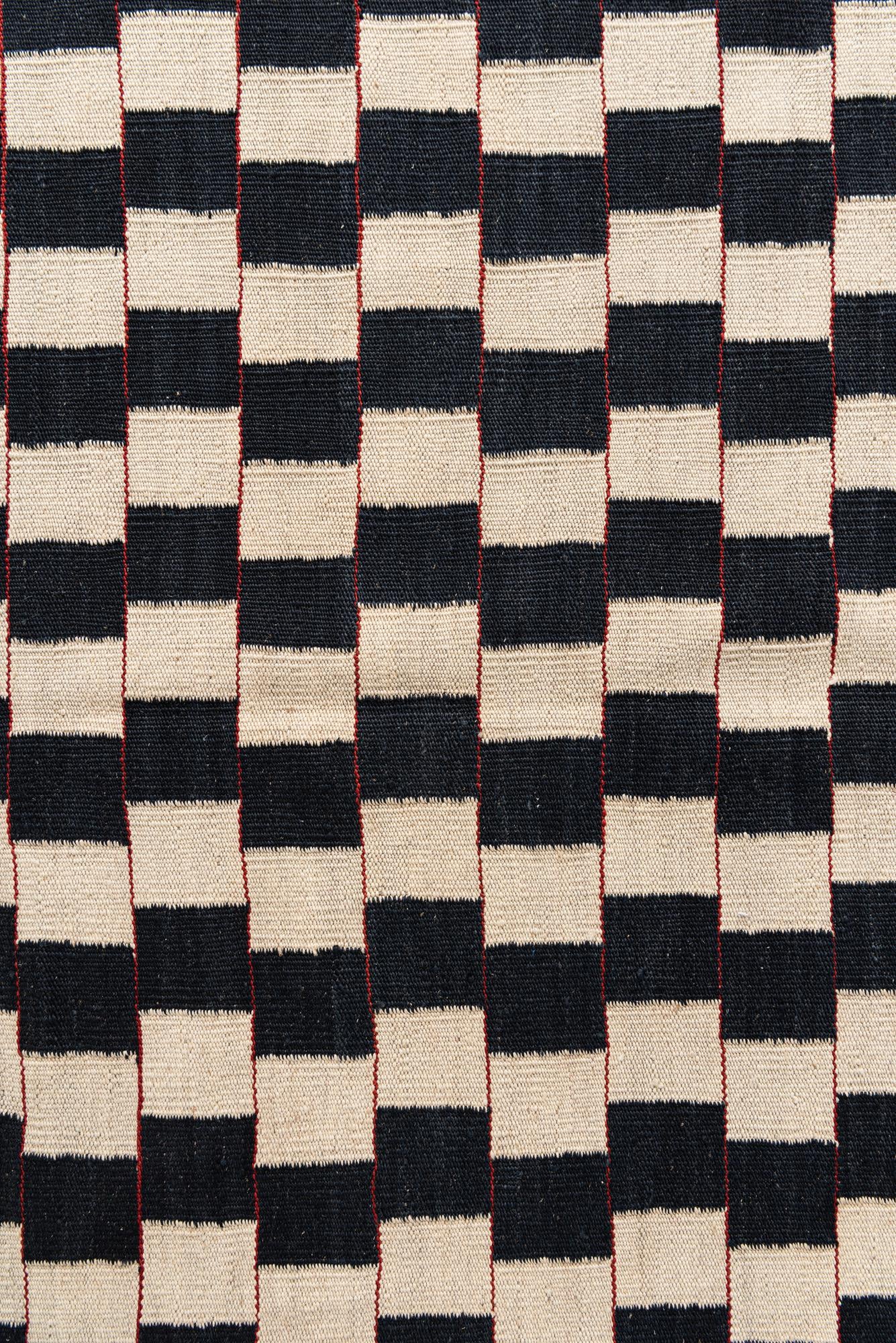 5' x 6' 3 Hand Woven Kilim Modern Wool Rug
