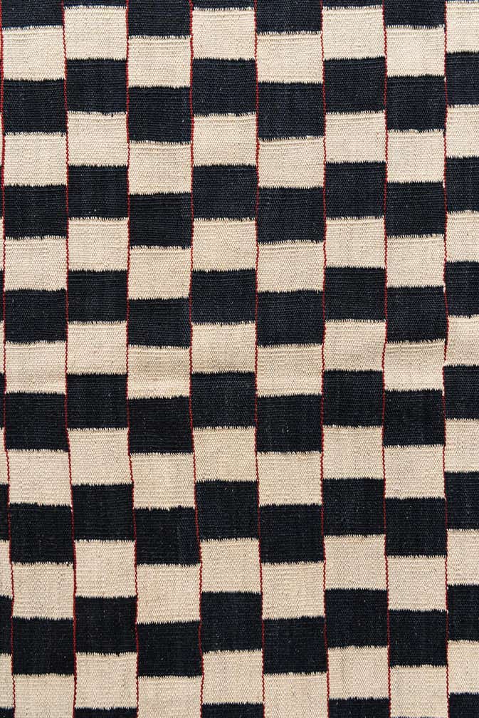 5' x 6' 3 Hand Woven Kilim Modern Wool Rug