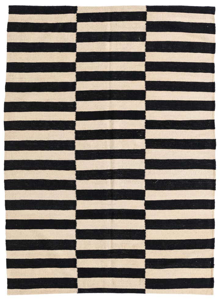 4' 3 x 5' 10 Hand Woven Kilim Modern Wool Rug