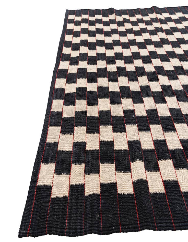 Detail image of 4' 3 x 5' 7  Hand Woven Kilim Modern Wool Rug