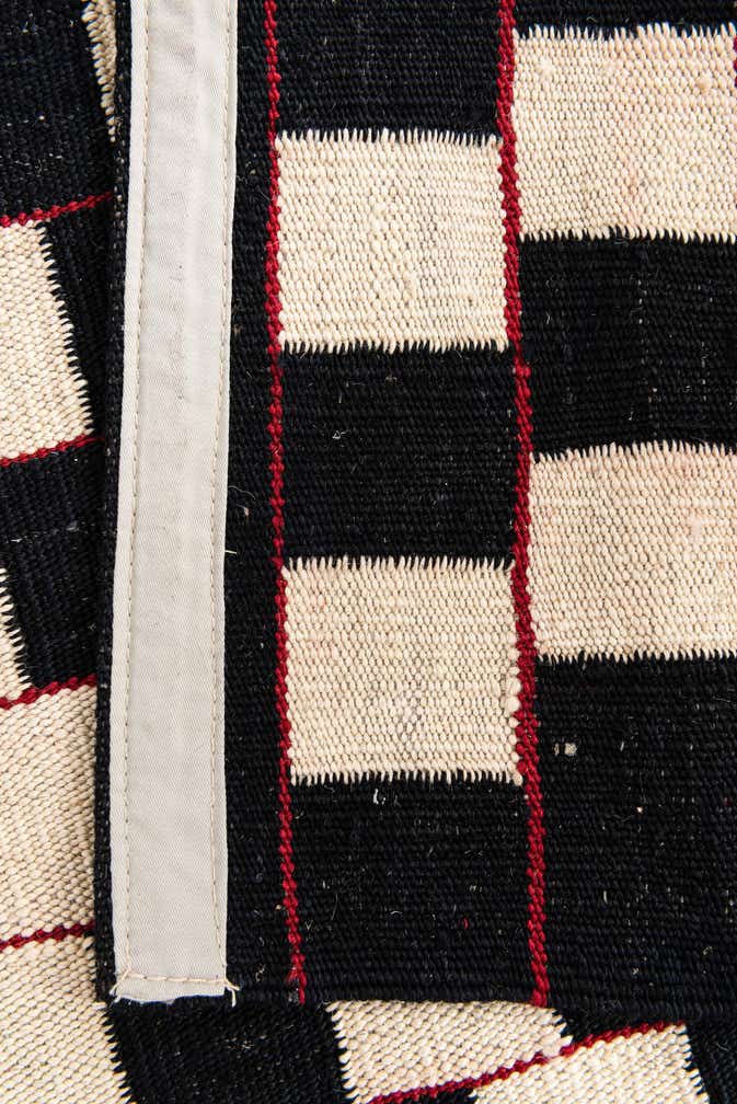 4' 2 x 5' 9 Hand Woven Kilim Modern Wool Rug