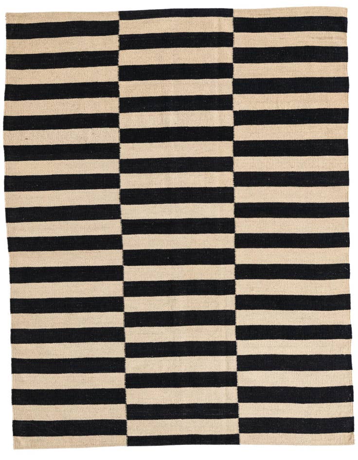 Detail image of 4' 3 x 5' 8 Hand Woven Kilim Modern Wool Rug