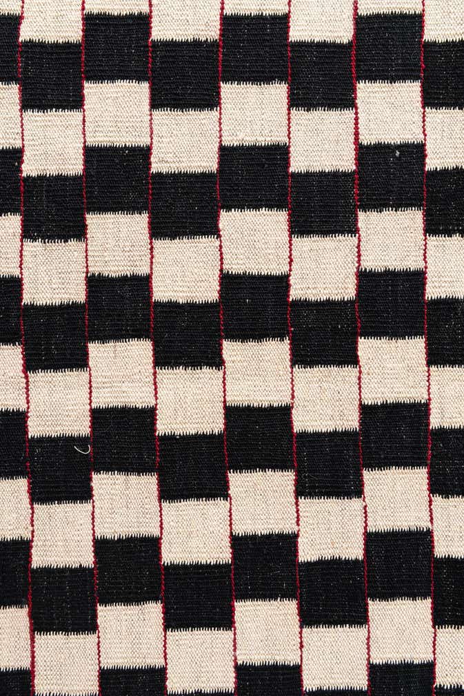 4' 4 x 5' 8 Hand Woven Kilim Modern Wool Rug