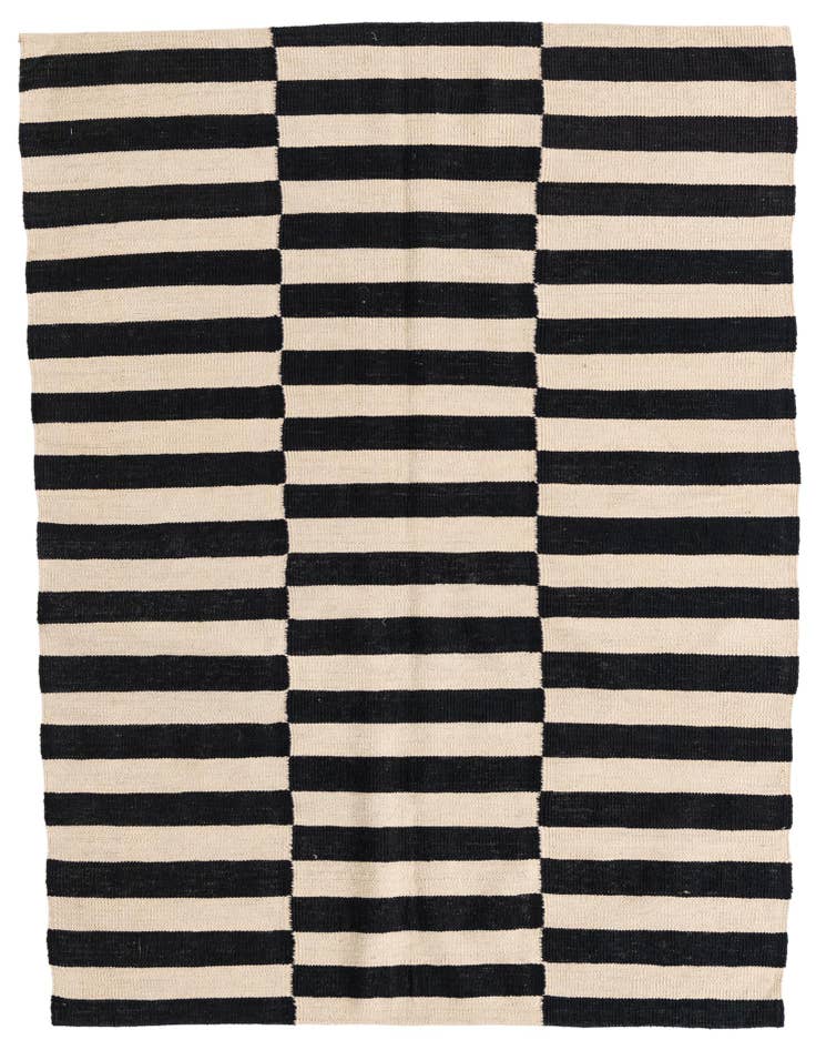 Detail image of 4' 3 x 5' 10 Hand Woven Kilim Modern Wool Rug