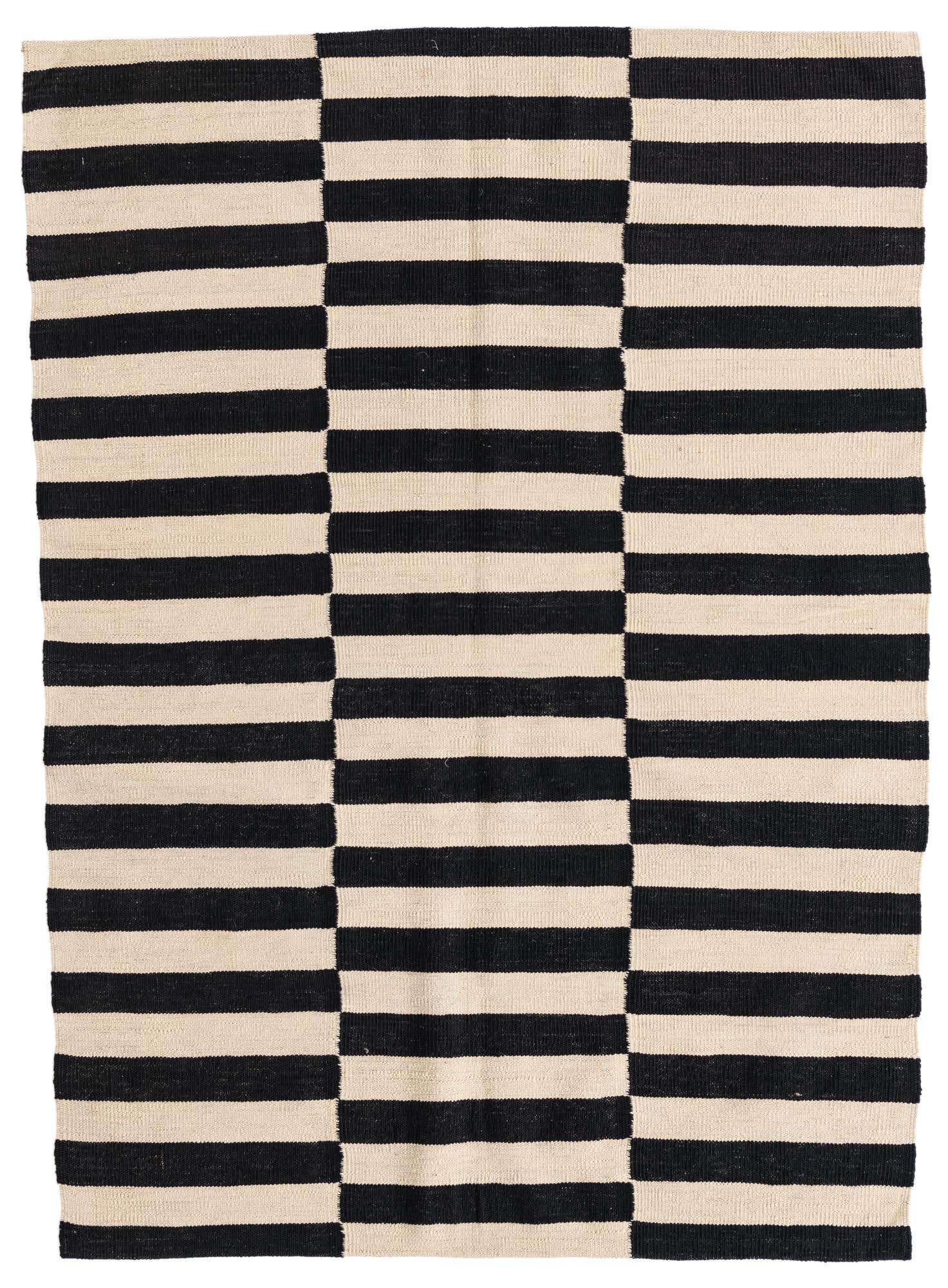 4' 3 x 5' 10 Hand Woven Kilim Modern Wool Rug