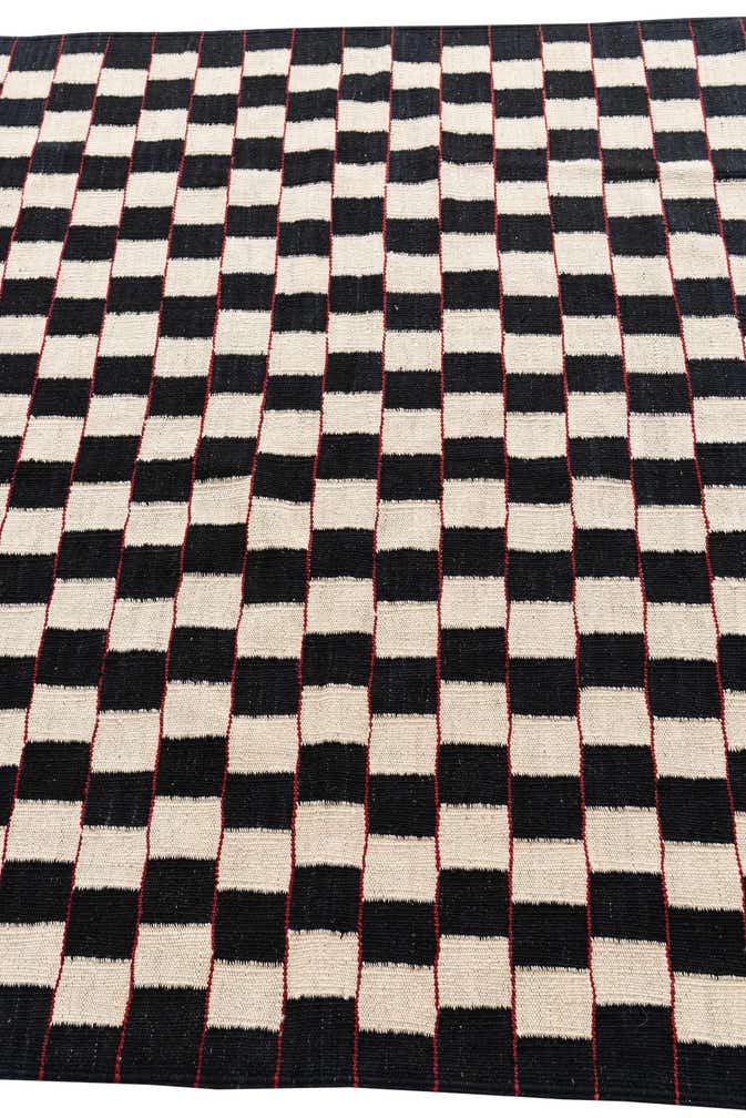 4' 10 x 6' 4 Hand Woven Kilim Modern Wool Rug