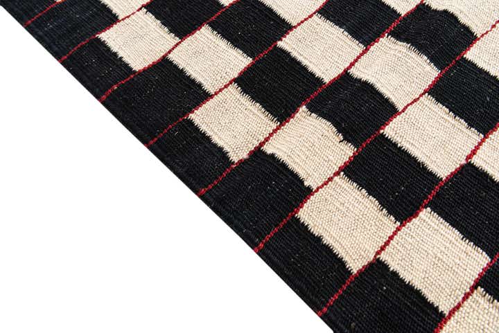 4' 10 x 6' 4 Hand Woven Kilim Modern Wool Rug
