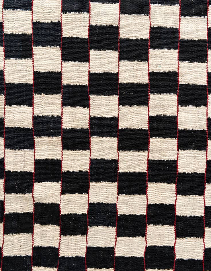 Detail image of 4' 10 x 6' 4  Hand Woven Kilim Modern Wool Rug