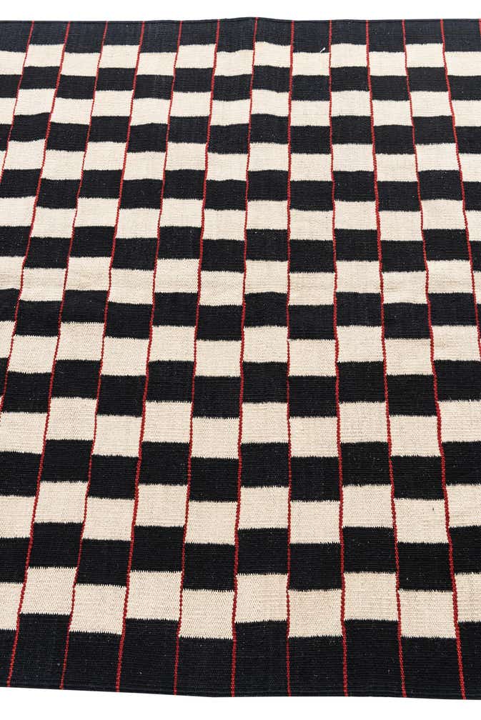 4' 1 x 5' 10 Hand Woven Kilim Modern Wool Rug