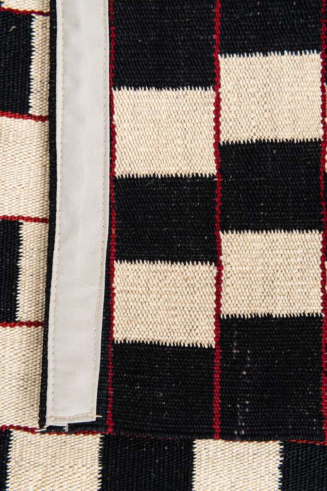 4' 1 x 5' 10 Hand Woven Kilim Modern Wool Rug