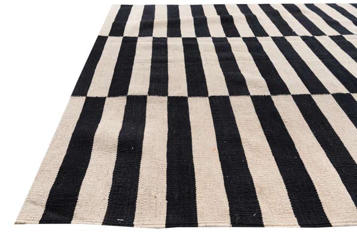 4' 2 x 5' 10 Hand Woven Kilim Modern Wool Rug